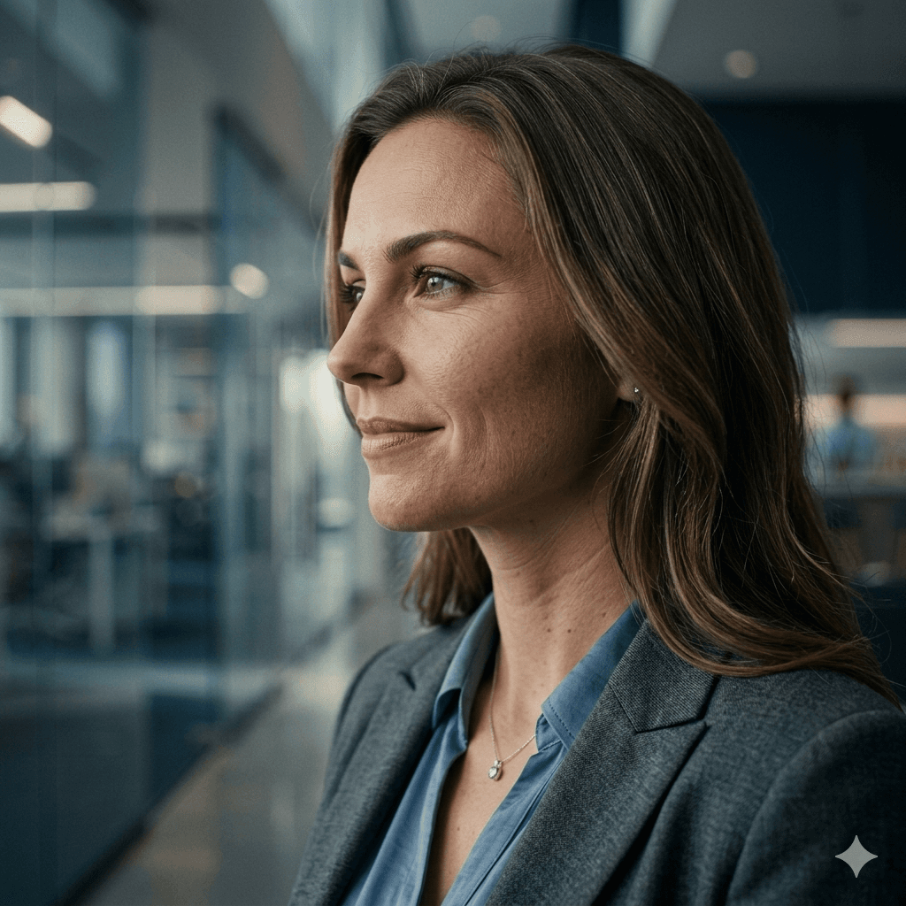 Profissional em ambiente corporativo